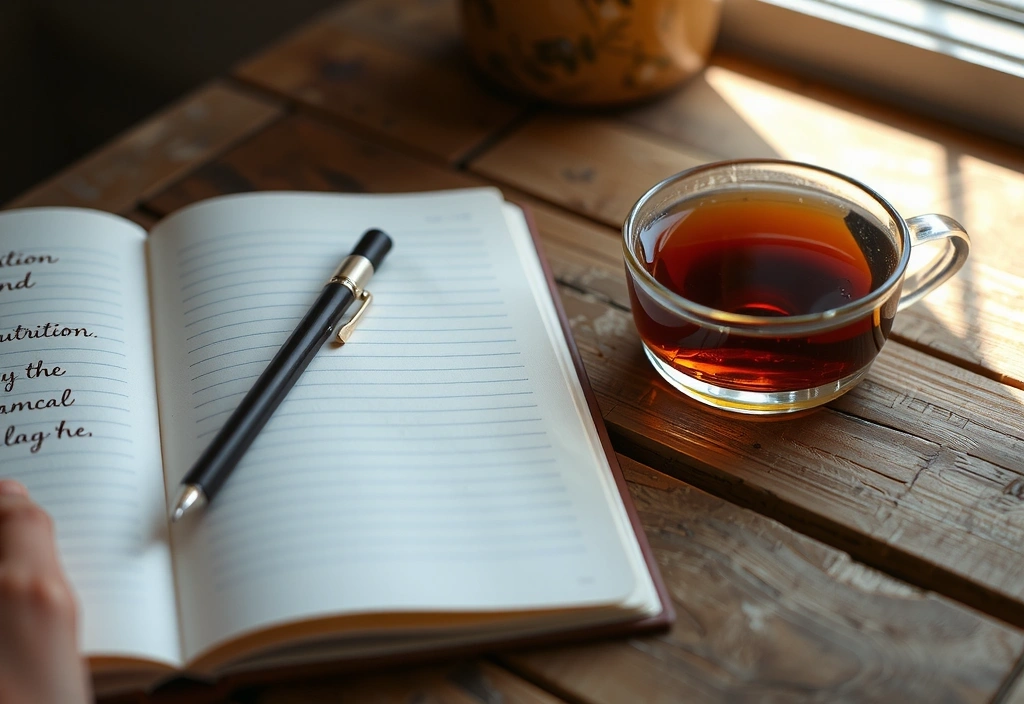 Ručně psaný deník výživy